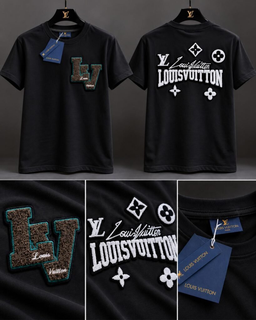 Camiseta Louis Vuitton bordada